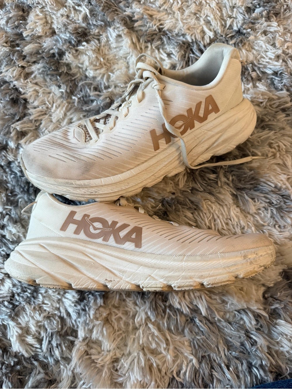 HOKA Rincon 3 Eggnog/Rose Gold - 7.5 Women’s USA